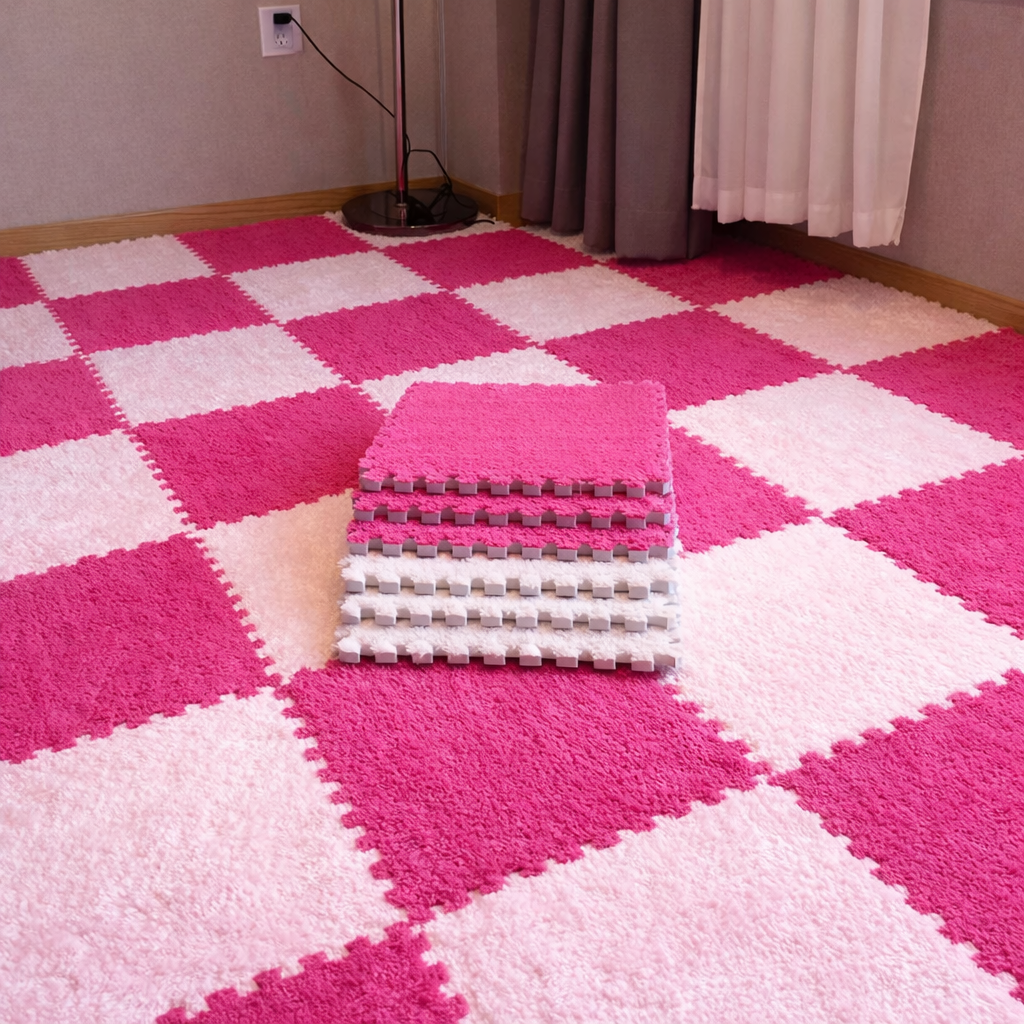 Plush Puzzle Foam Mat