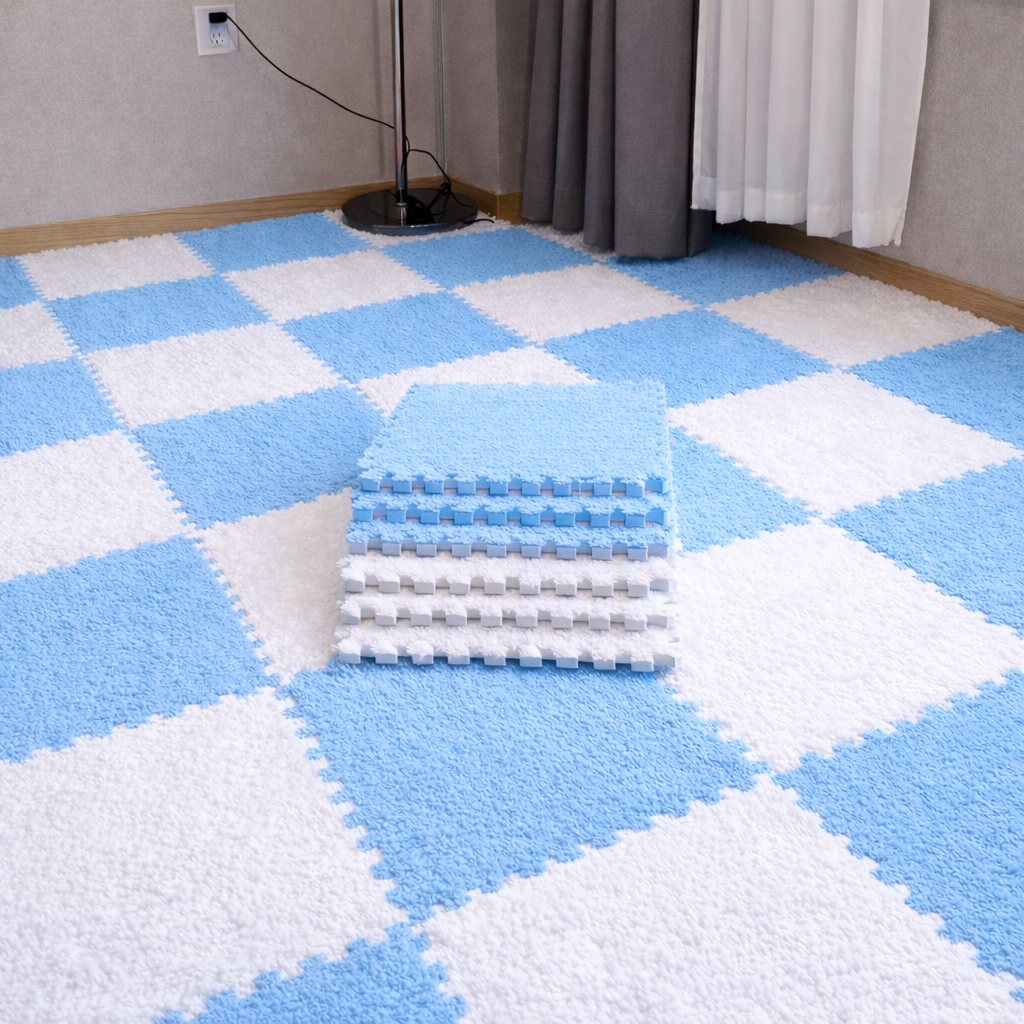 Plush Puzzle Foam Mat