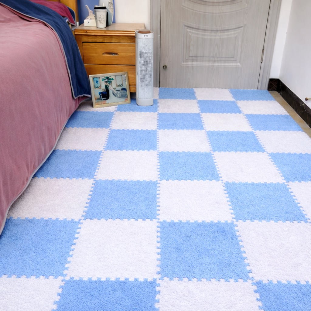 Plush Puzzle Foam Mat