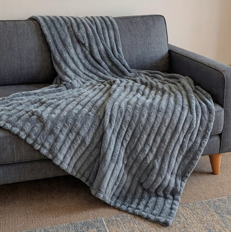 Soft Plush Faux Rabbit Blanket