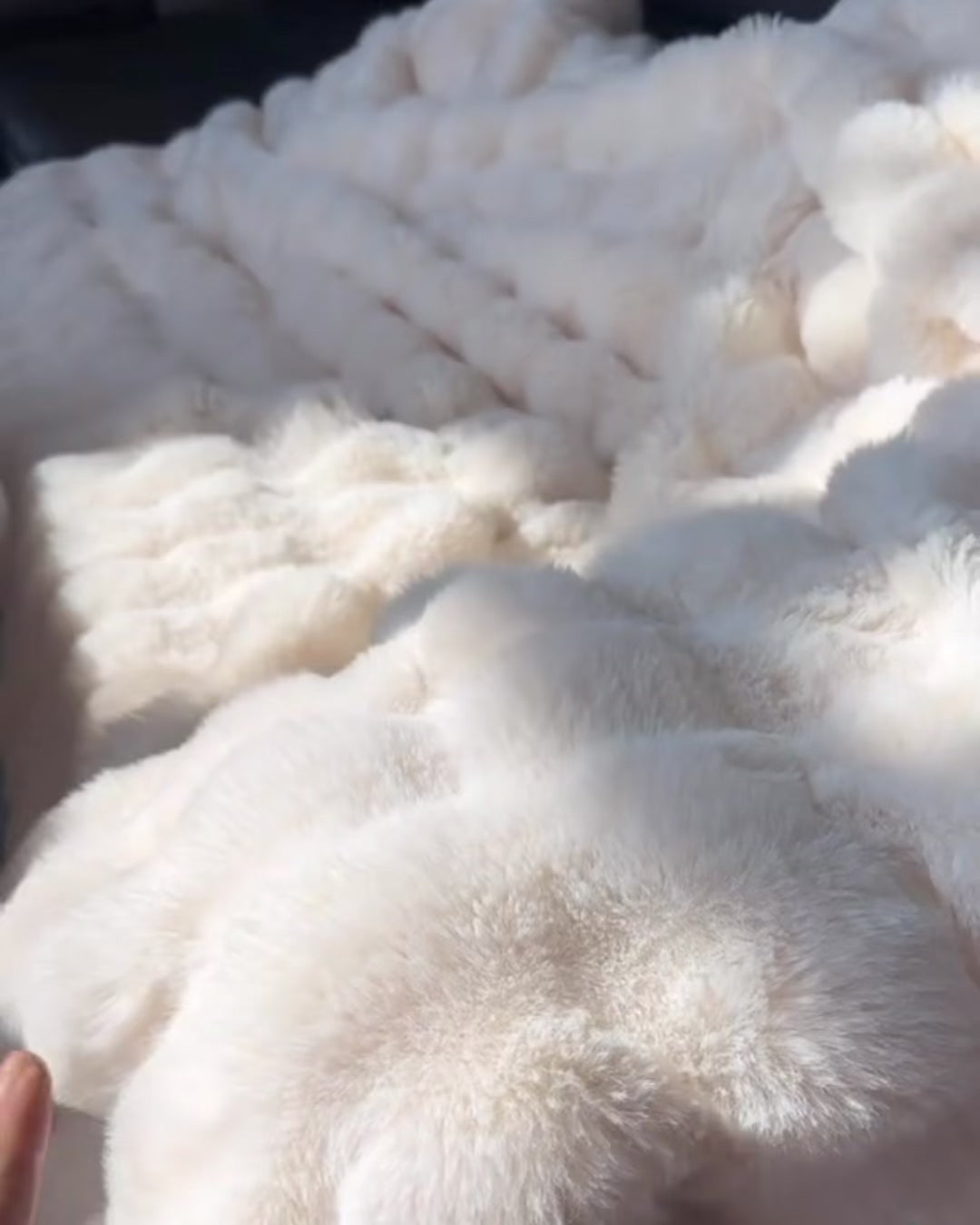 Soft Plush Faux Rabbit Blanket